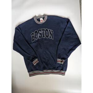 Vintage Wilson Pro 5000 XL Blue Boston Crew Neck Sweatshirt